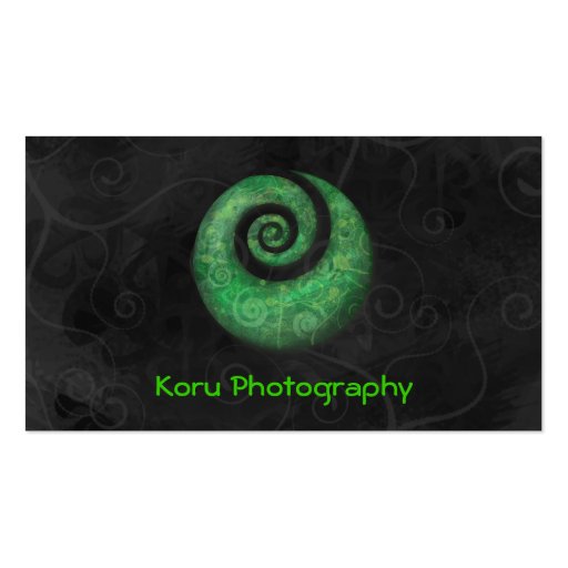 Koru Photography Business Card Templates (front side)