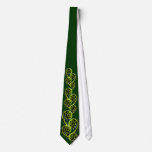Koru scroll - green ties