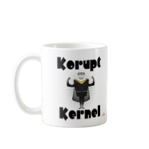 Korupt Kernel Popcorn Supervillain mugs by charactercraze Korupt Kernel Popcorn Supervillain mugs