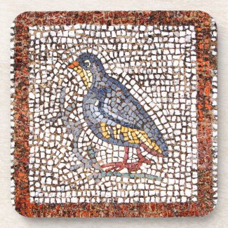 Kos Bird Mosaic 6 Coaster Set