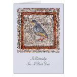 Kos Bird Mosaic Christmas Greeting Card