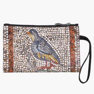Cute Wristlet With Kos Bird Mosaic