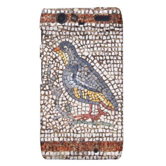Ancient Greek mosaic tiles in the form of a bird on a Motorola Droid RAZR Case