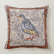 Kos Bird Mosaic Throw Pillow