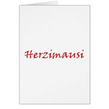 Kosenamen Herzimausi Card