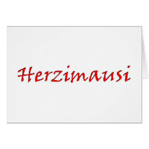 Kosenamen Herzimausi Greeting Card
