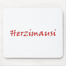 Kosenamen Herzimausi Mousepad