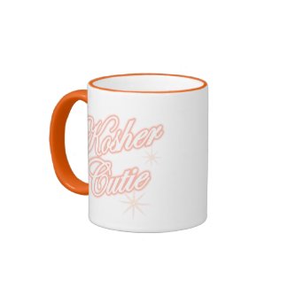kosher cutie peach coffee mugs