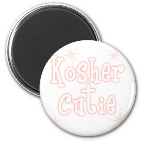 kosher cutie peach refrigerator magnet
