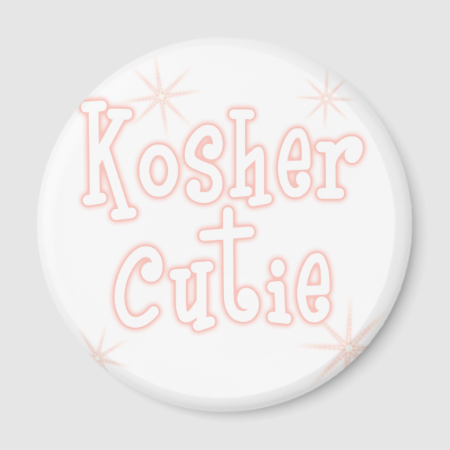 kosher cutie peach refrigerator magnet