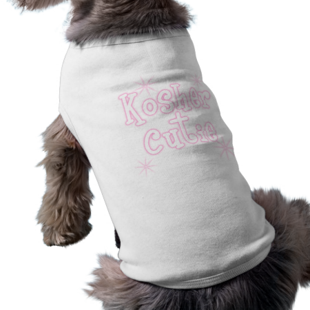 kosher cutie pink pet shirt
