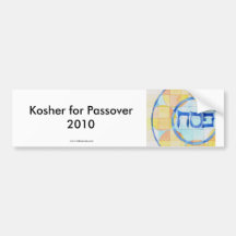 Kosher for Passover Sticker Bumper Sticker