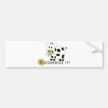 Kosherize it Cow Bumper Stickers