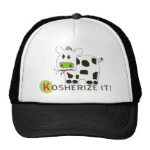 Kosherize it Cow Mesh Hats
