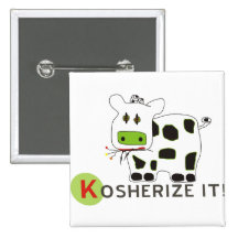 Kosherize it Cow Pins