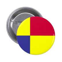 Kosicky Slovakia region county flag Pinback Buttons