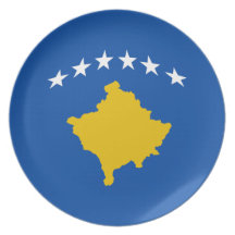 Kosovo Fisheye Flag Plate