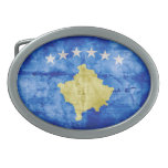 Kosovo Flag Belt Buckles