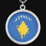 Kosovo Gnarly Flag necklaces by Flagnostic Kosovo Gnarly Flag necklaces