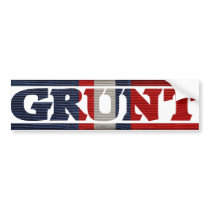 Kosovo GRUNT Campaign Ribbon Bumper Stickers