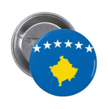 Kosovo Islands Flag Pinback Buttons