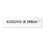 KOSOVO JE SRBIJA BUMPER STICKER