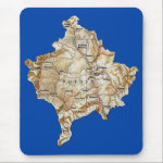 Kosovo Map Mousepad