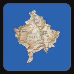 Kosovo Map Sticker by FlagAndMap Kosovo Map Sticker