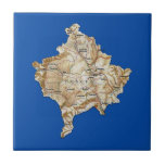 Kosovo Map Tile by FlagAndMap Kosovo Map Tile