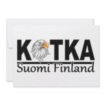 Kotka Finland invitation, customize