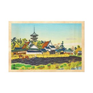 Kotozuka Eiichi, Yakushi Temple and the Vicinity Gallery Wrap Canvas