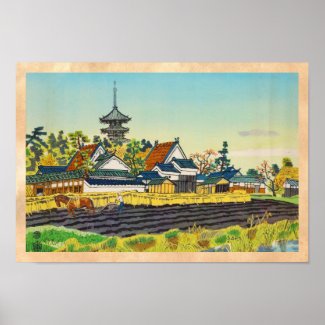 Kotozuka Eiichi, Yakushi Temple and the Vicinity Posters