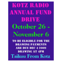 KOTZ RADIO ANNUAL FUND DRIVE, 2009 , October 26... Flyer