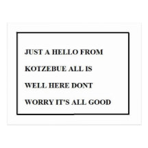 KOTZEBUE POST CARDS
