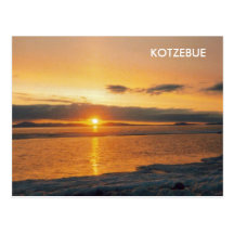 kotzebue sunset, KOTZ Post Card