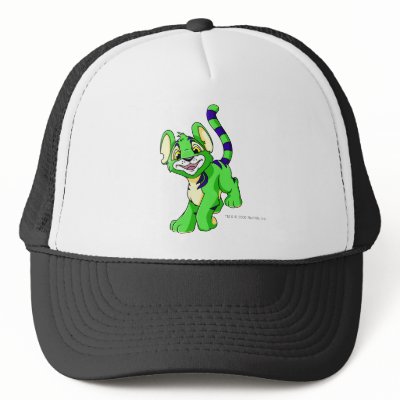 Kougra Green Trucker Hat by neopets