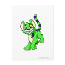 Kougra Green postcards by neopets Kougra Green postcards