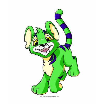 Kougra Green Shirts by neopets