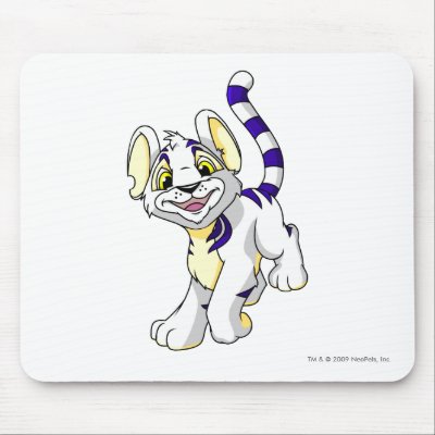 Kougra White Mouse Mats by neopets