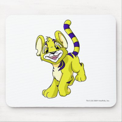 Kougra Yellow Mouse Mat by neopets