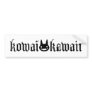 Kowai/Kawaii Logo Bumper Sticker