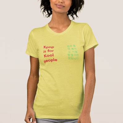 Kpop is for Kool People Tshirt