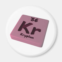 Kr Krypton Refrigerator Magnets