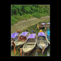 Krabi | Water Taxis postcards by webgrrl Krabi | Water Taxis postcards