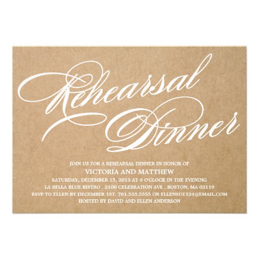 KRAFT SCRIPT 2 | REHEARSAL DINNER INVITE