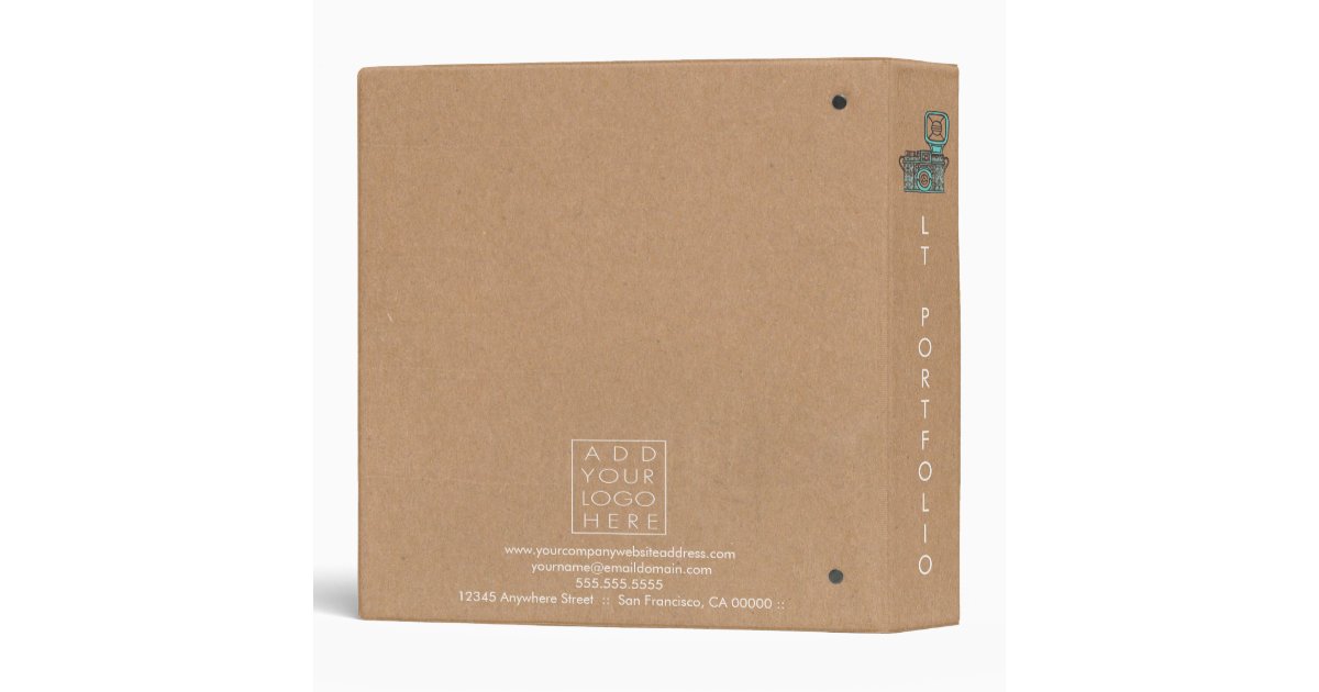Kraft Vintage Camera Photography Portfolio Binder Zazzle