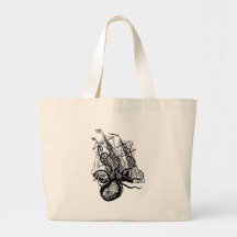 Kraken Attack Canvas Bags