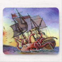 Kraken Attack Mousepad