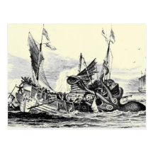 Kraken Attack! Postcard