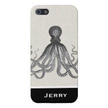 Kraken - Black Giant Octopus / Cthulu Cases For iPhone 5
